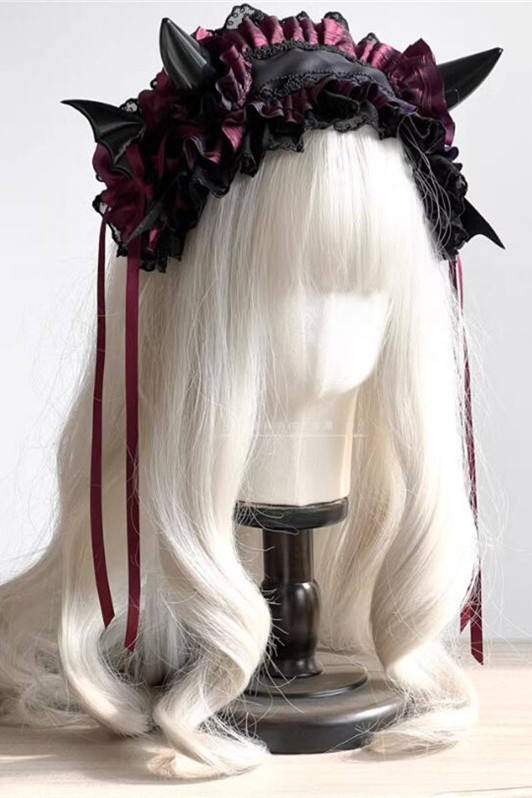 Demon Horn Headdress Lolita Headband