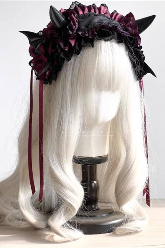 Demon Horn Headdress Lolita Headband