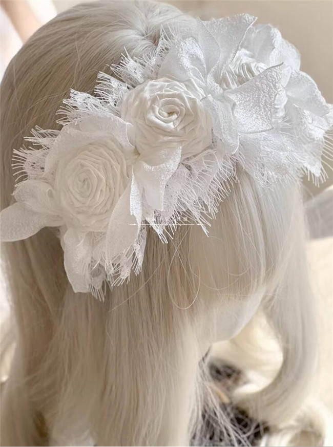 Eyelash Lace Roses Lolita Headband