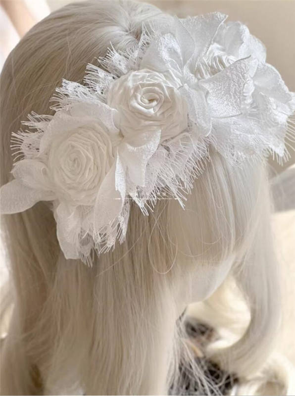 Eyelash Lace Roses Lolita Headband
