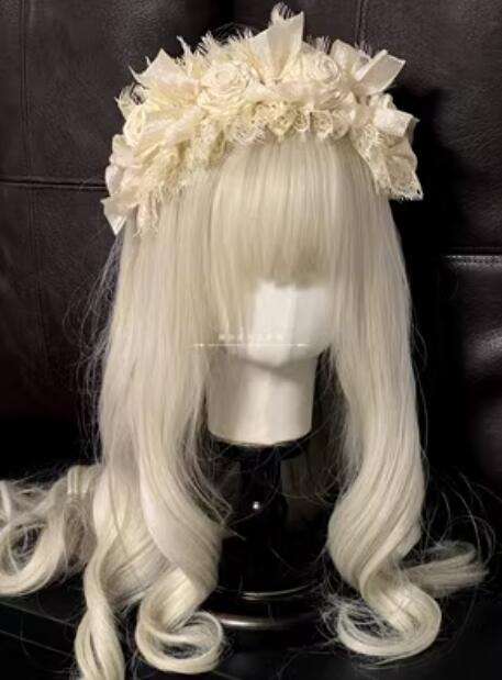 Eyelash Lace Roses Lolita Headband