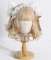 Apricot Headband with White Ears