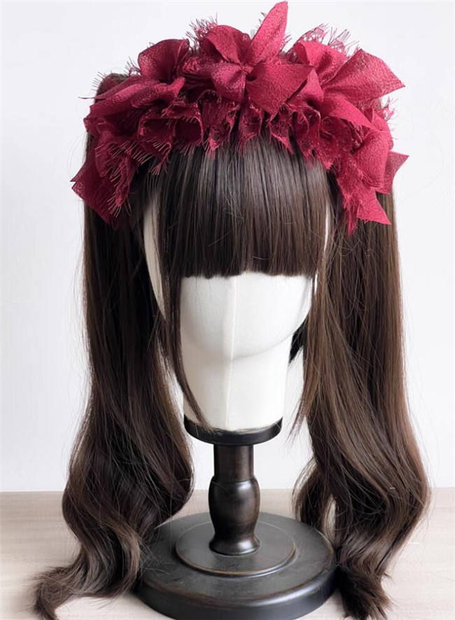 Eyelash Lace Roses Lolita Headband