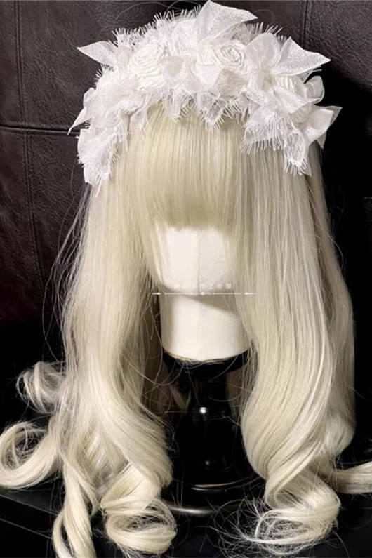 Eyelash Lace Roses Lolita Headband