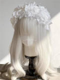 Eyelash Lace Roses Lolita Headband