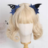 Black Wings Bat Hairclip Halloween Lolita Headdress
