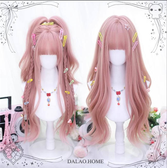 Dalao Home Dopamine Pink Lolita Wigs
