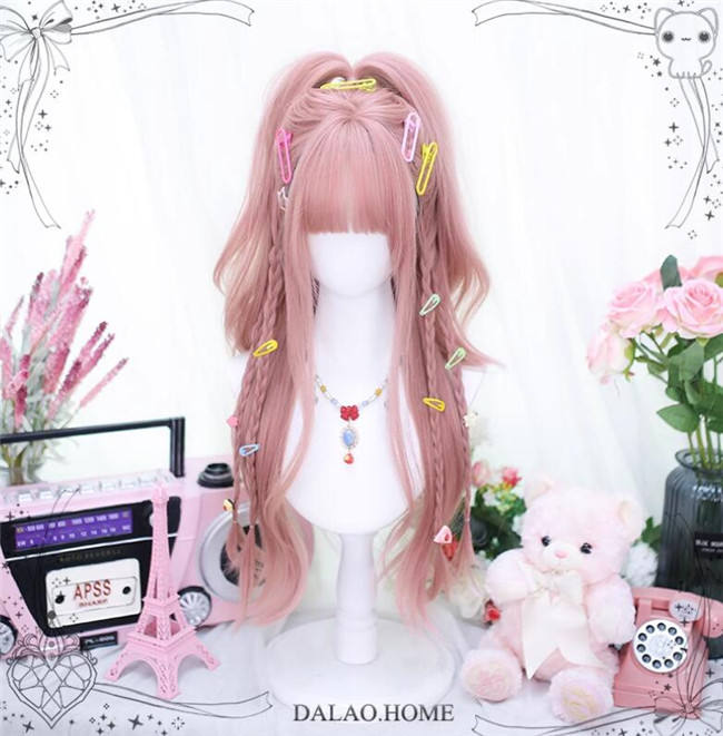 Dalao Home Dopamine Pink Lolita Wigs