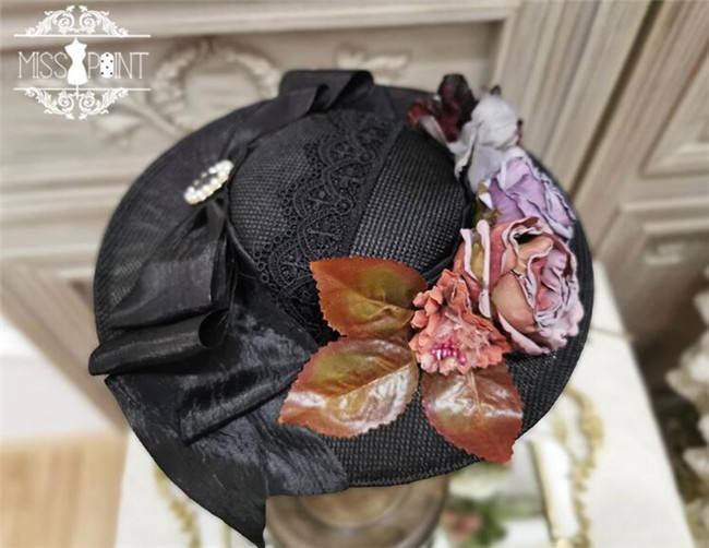 Miss Point ~The Beauty of Spring Retro Edward Lolita Hat -Pre-order