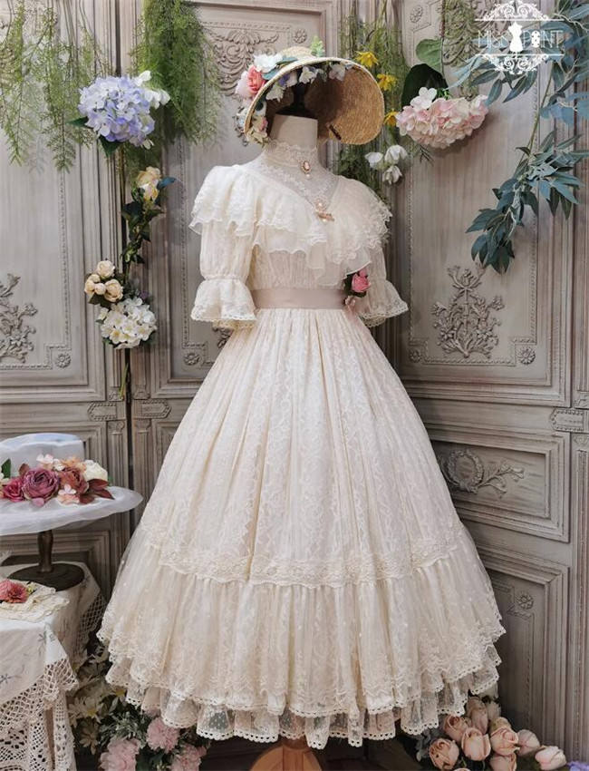 Miss Point ~The Beauty of Spring Retro Edward Lolita OP