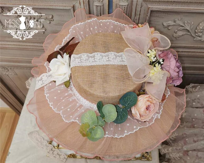 Miss Point ~The Beauty of Spring Retro Edward Lolita Hat -Pre-order