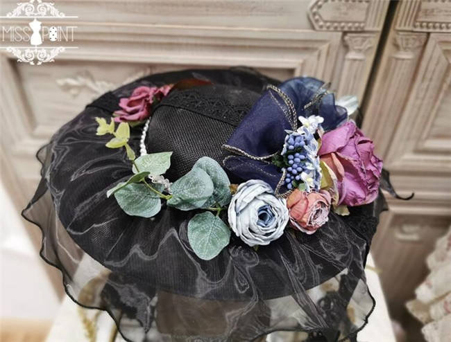 Miss Point ~The Beauty of Spring Retro Edward Lolita Hat -Pre-order
