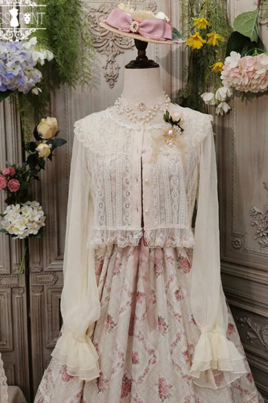 Miss Point ~The Beauty of Spring Retro Edward Lolita Blouse/Overall