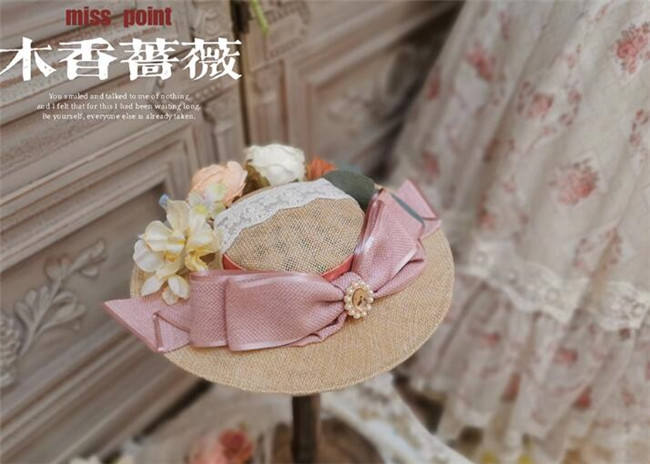 Miss Point ~The Beauty of Spring Retro Edward Lolita Hat -Pre-order