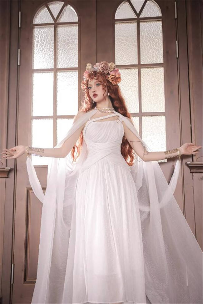 FunCcnio Poseidon Vintage Lolita Jumper Dress