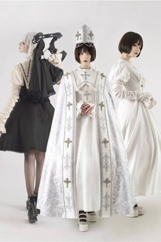 LeMiroir Moonlit Prayer Nun Lolita Dress and Cape