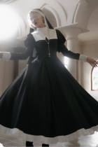 Voice of Prayer Nun Lolita Dress and Headscarf