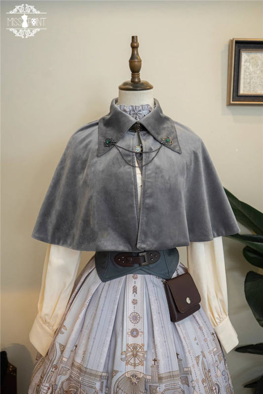 Miss Point ~ Demon Hunting Velvet Lolita Short Cape
