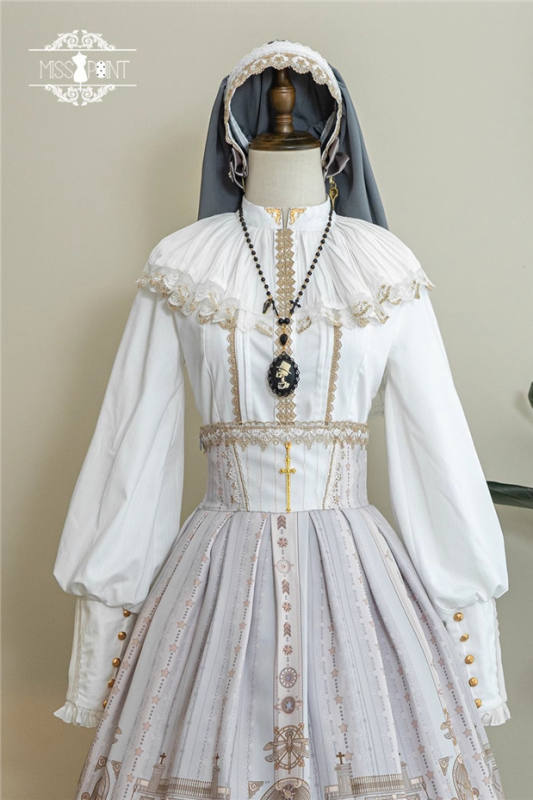 Miss Point ~ Demon Hunting Ruffled Collar Lolita Blouse