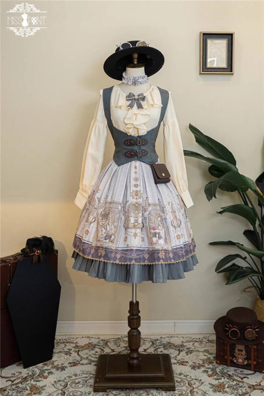 Miss Point ~ Demon Hunting Notes Skirt