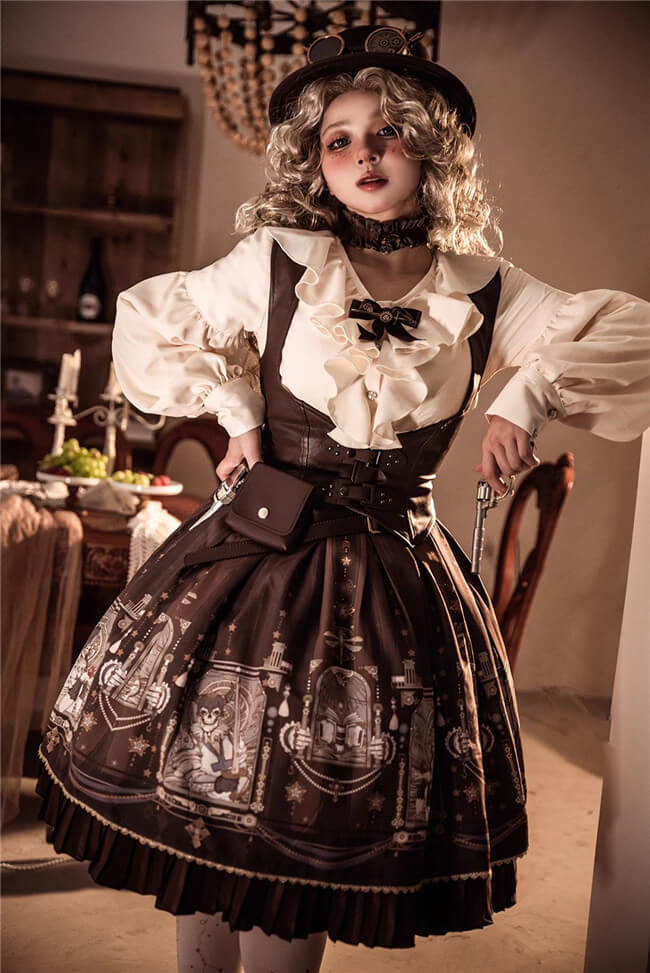 Miss Point ~ Demon Hunting Notes Skirt