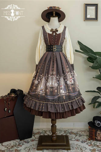 Miss Point Hunting Notes Punk Halloween Lolita Dress One Piece