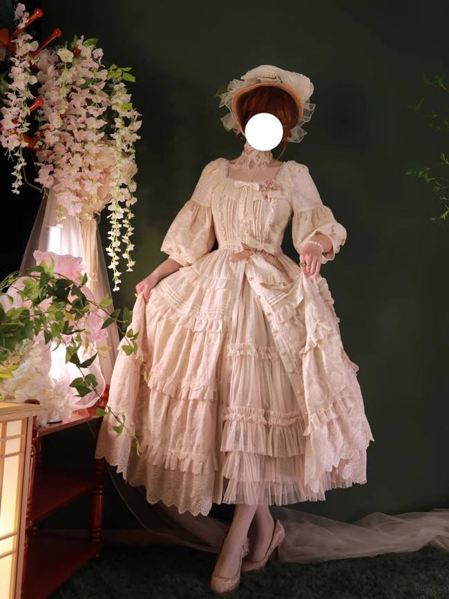 Forest Song Morning Mist Adjustable Lolita Underskirt