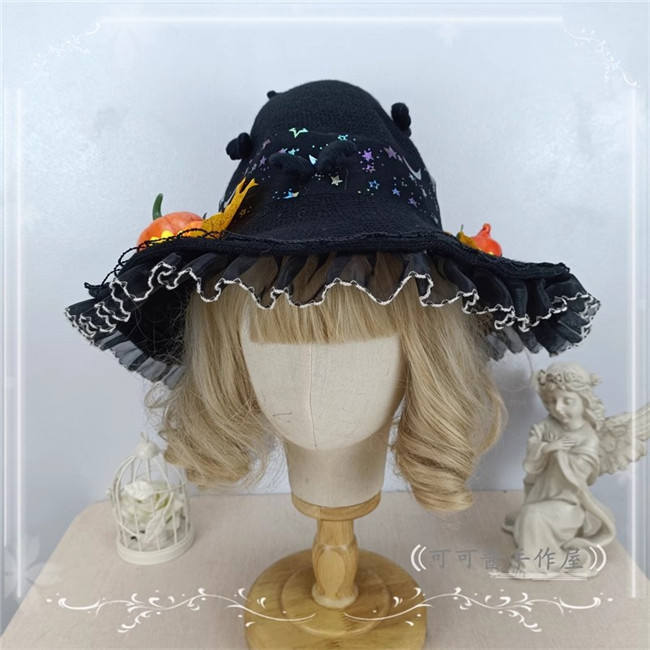 Pumpkin Halloween Lolita Witch Hat