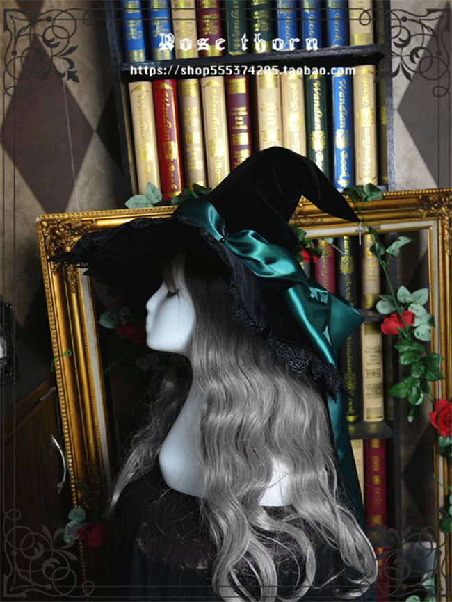 Rose Thorn Holy Cross Halloween Lolita Witch Hat