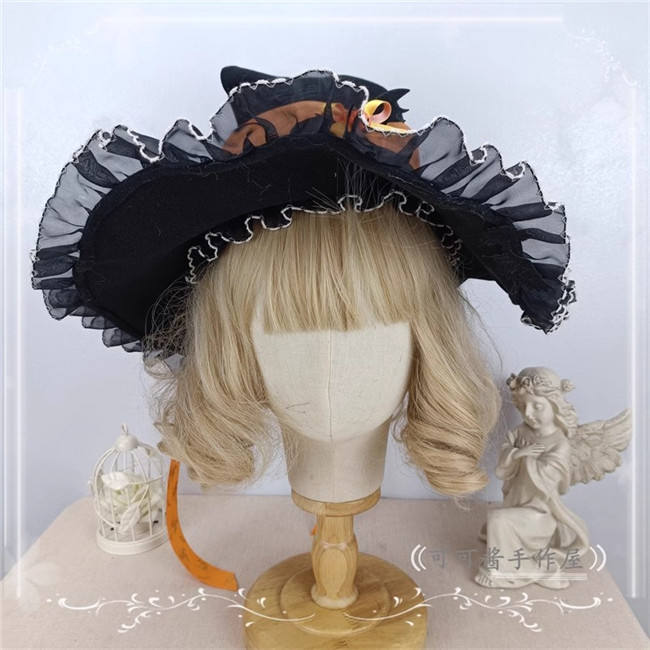 Pumpkin Halloween Lolita Witch Hat