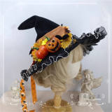 Pumpkin Halloween Lolita Witch Hat