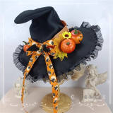 Pumpkin Halloween Lolita Witch Hat