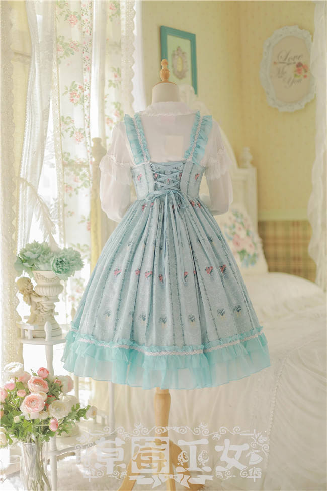 Strawberry Witch~ Flower Walls Lolita JSK