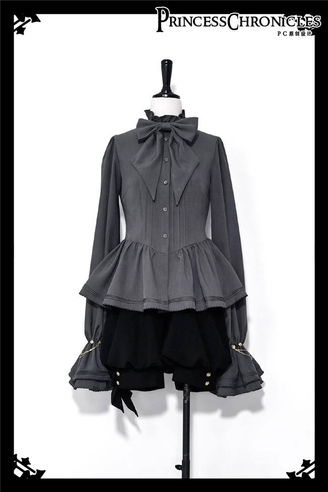 Princess Chronicles Dark Gothic Set Ouji Fashion Blouse, Pants and Coat