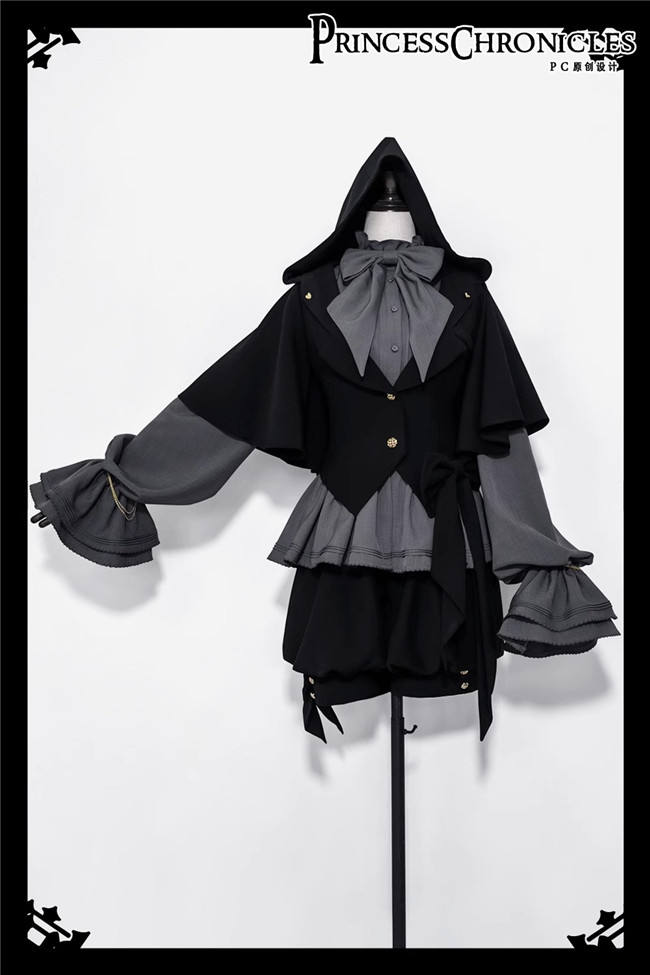 Princess Chronicles Dark Gothic Set Ouji Fashion Blouse, Pants and Coat
