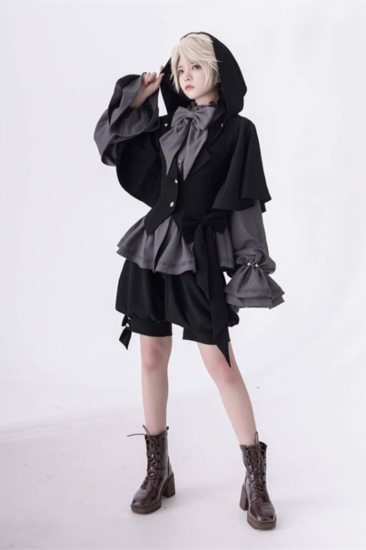 Princess Chronicles Dark Gothic Set Ouji Fashion Blouse, Pants and Coat