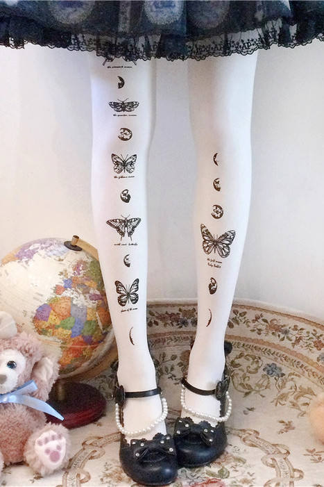Ruby Rabbit Butterfly Lolita Tights