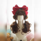 Vintage Doll Elegant Long Curls Lolita Wigs 50cm