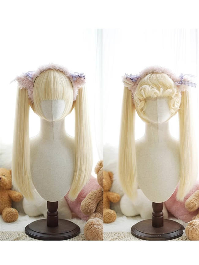 Yuchashui Bobo Short Wigs and Straight Wigs Ponytail