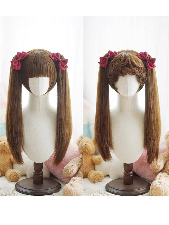 Yuchashui Bobo Short Wigs and Straight Wigs Ponytail