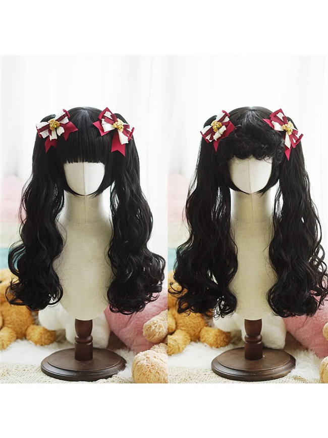 Yuchashui Bobo Short Wigs and Long Curly Wigs Ponytail