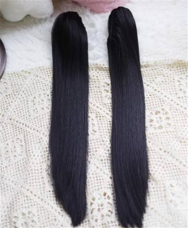 Yuchashui Bobo Short Wigs and Straight Wigs Ponytail