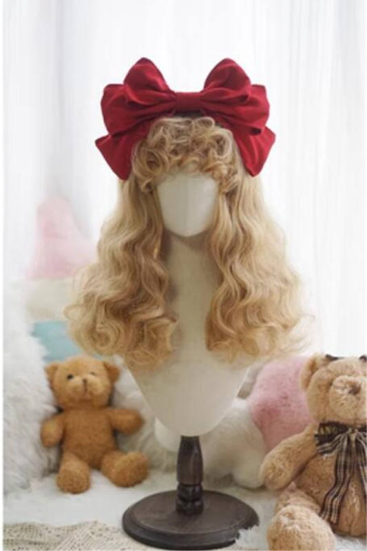Yuchashui Vintage Doll Elegant Long Curls Lolita Wigs 50cm