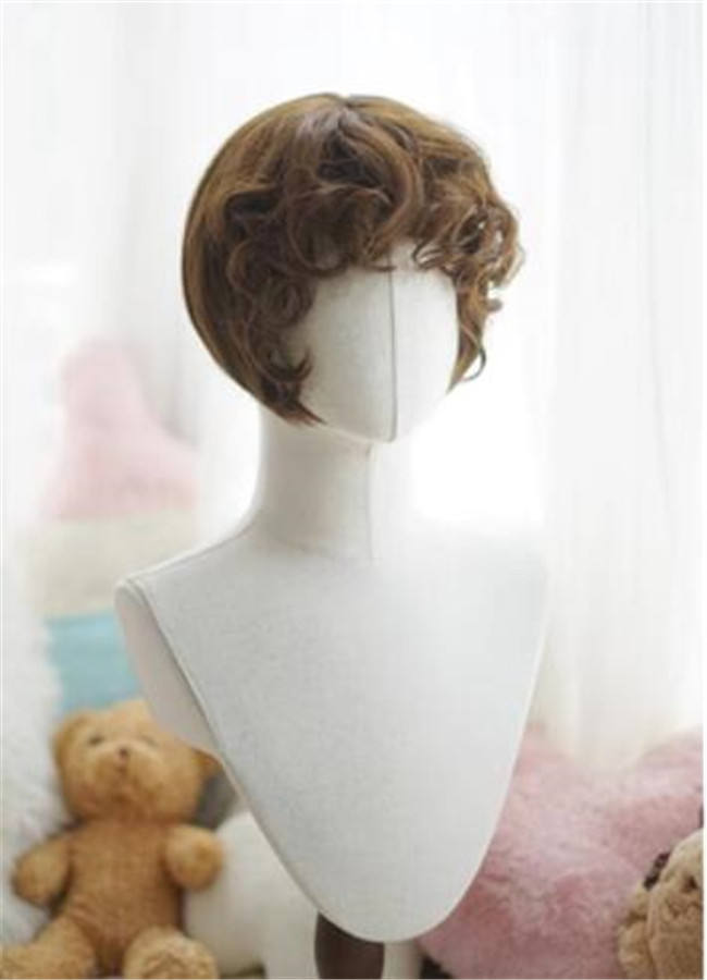 Yuchashui Bobo Short Wigs and Short Curly Wigs Ponytail