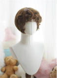 Color C -Short Wig with Curly Bangs