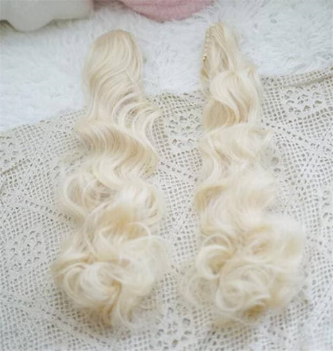 Yuchashui Bobo Short Wigs and Long Curly Wigs Ponytail