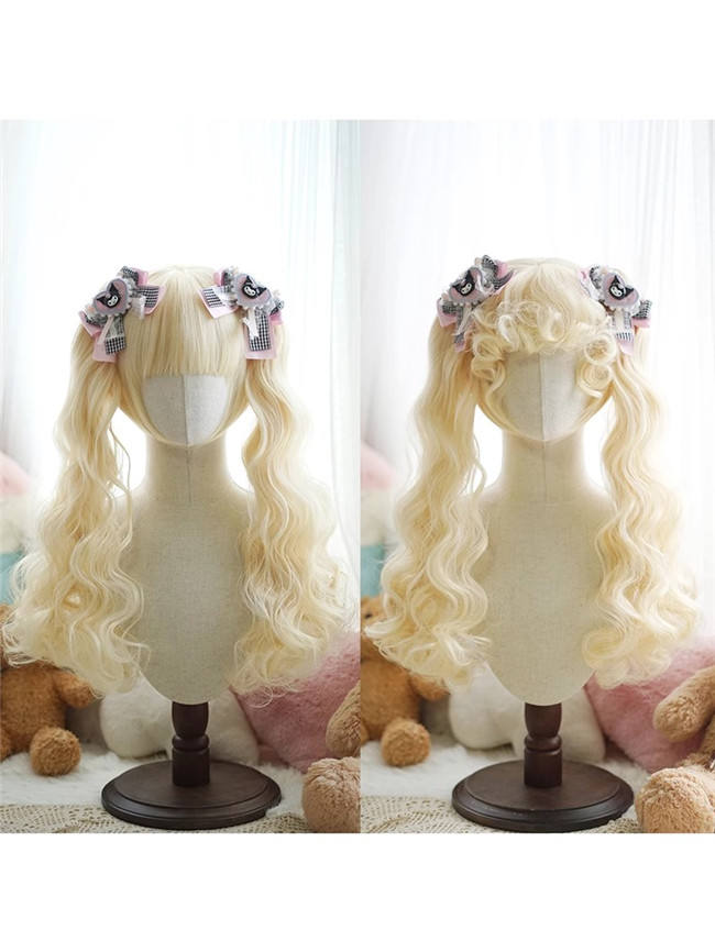Yuchashui Bobo Short Wigs and Long Curly Wigs Ponytail