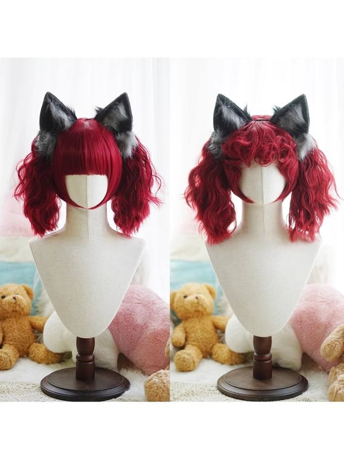 Yuchashui Bobo Short Wigs and Short Curly Wigs Ponytail