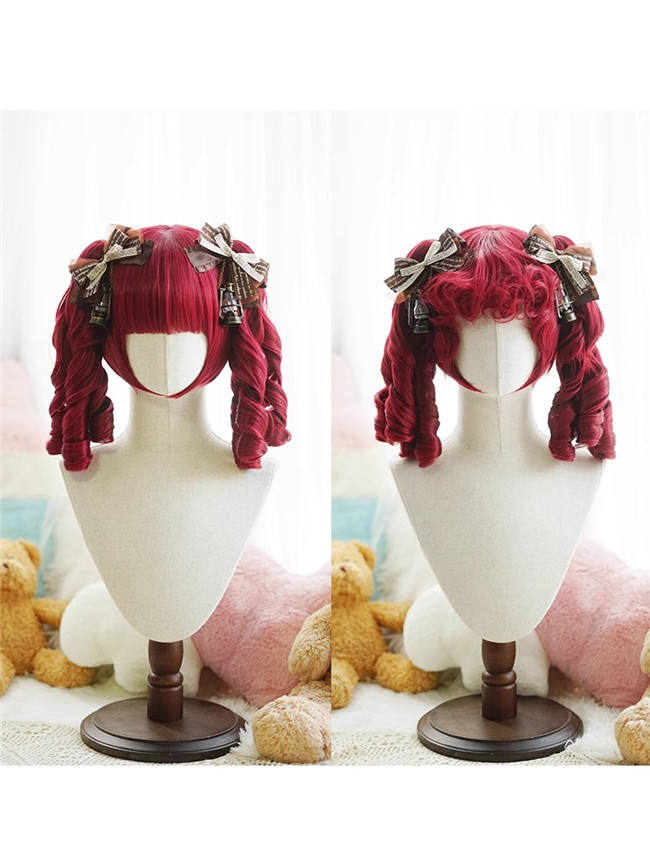 Yuchashui Bobo Short Wigs and Curly Wigs Ponytail