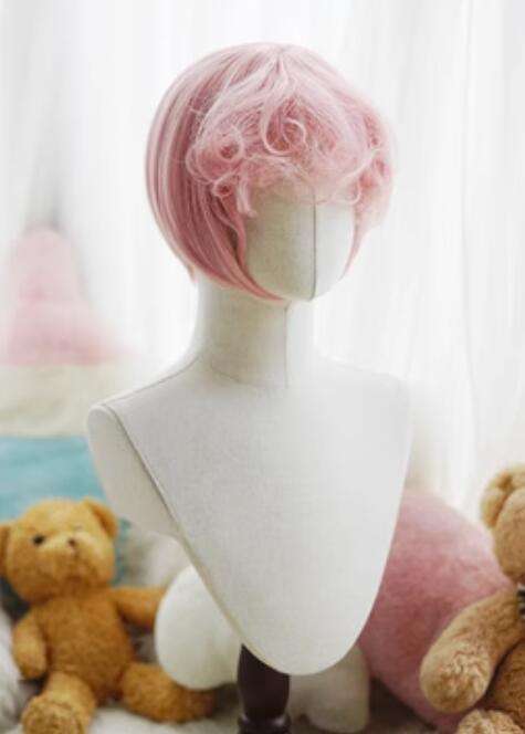 Yuchashui Bobo Short Wigs and Short Curly Wigs Ponytail